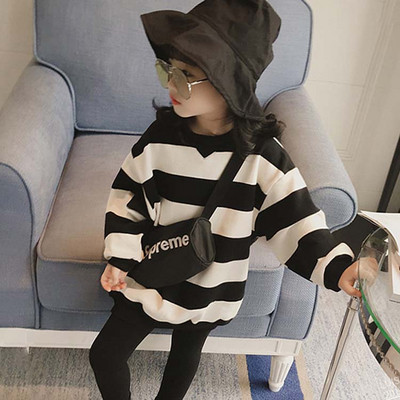 Lezser gyerek blúz lányoknak széles modell két színben