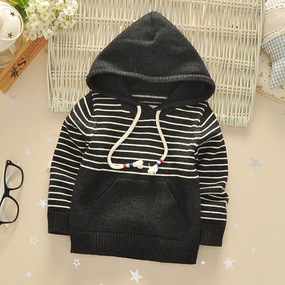 Lezser gyerek csíkos blúz kapucnival két színben