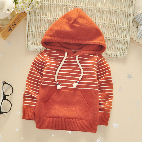 Lezser gyerek csíkos blúz kapucnival két színben