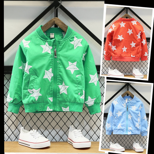 Modern gyermekkabát rátéttel három színben