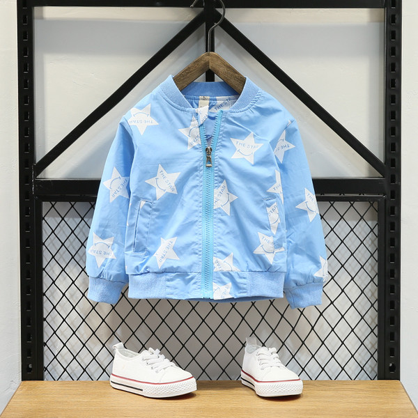 Modern gyermekkabát rátéttel három színben