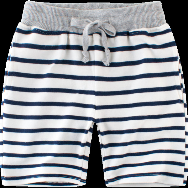 Παιδικά ριγέ σορτς με κορδόνια για αγόρια