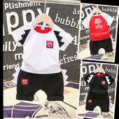 Stílusos gyerek szett fiúknak két színben felirattal és emblémával