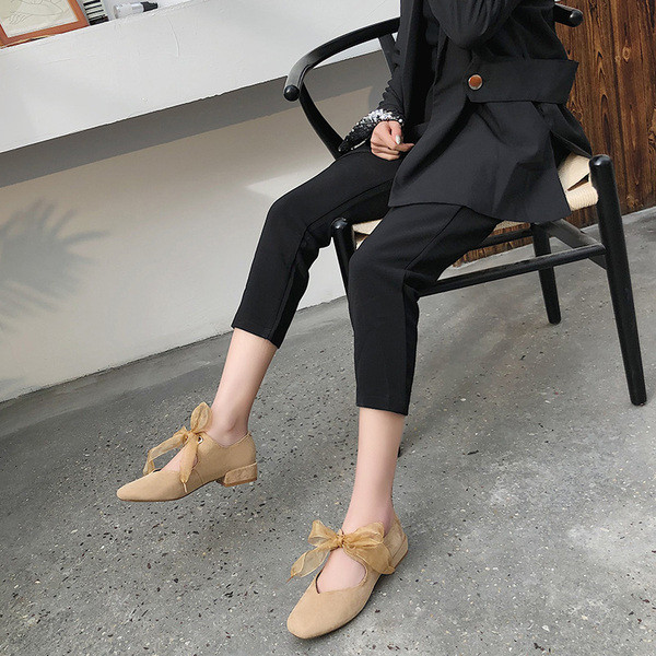 Női alkalmi cipő öko velúrból, két színben