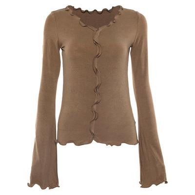 Modern női blúz lótusz ujjal