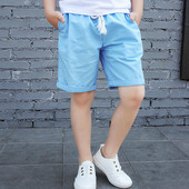 Παιδικά σορτς για αγόρια με δεσμούς και τσέπες σε πέντε χρώματα