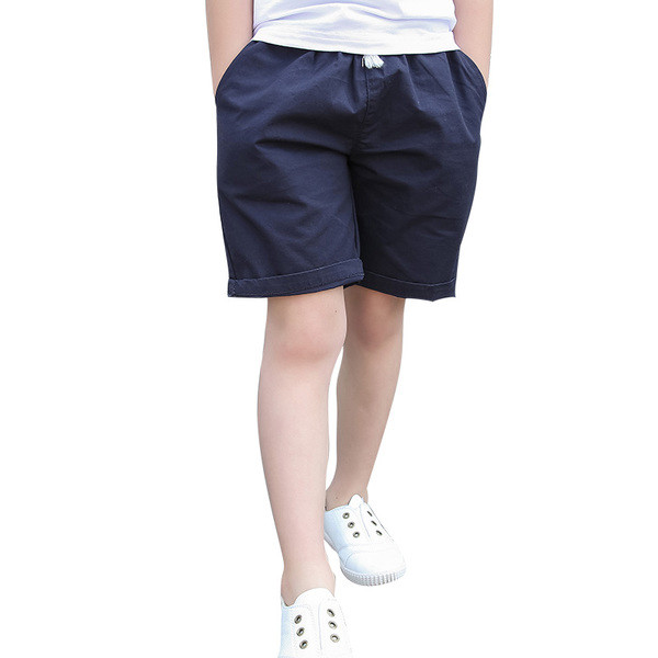 Παιδικά σορτς για αγόρια με δεσμούς και τσέπες σε πέντε χρώματα