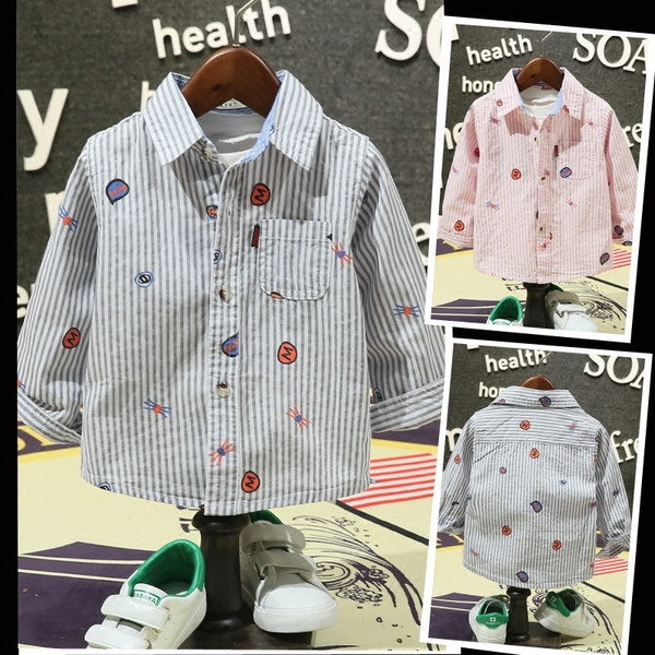 Alkalmi gyerek csíkos ing két színben