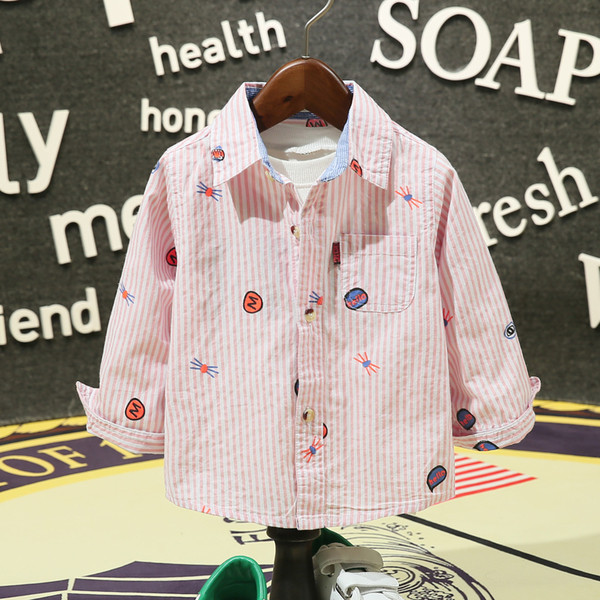 Alkalmi gyerek csíkos ing két színben