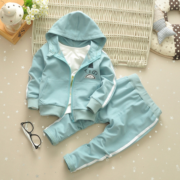 Modern gyerek szett fekete és kék színben