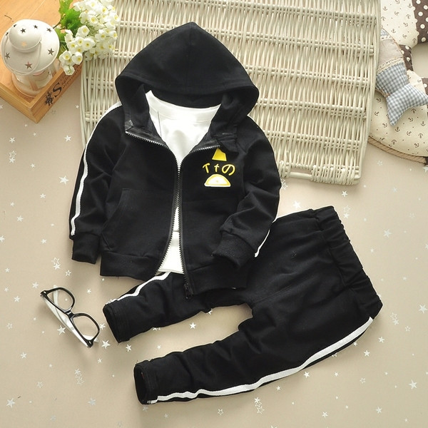 Modern gyerek szett fekete és kék színben