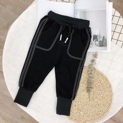 Gyerek alkalmi nadrág fiúknak fekete nyakkendővel