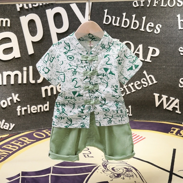 Napi színes gyerekkészlet zöld színben