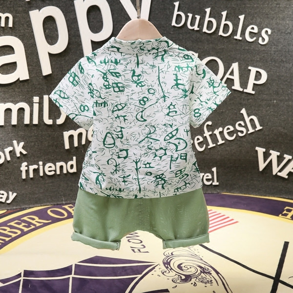 Napi színes gyerekkészlet zöld színben