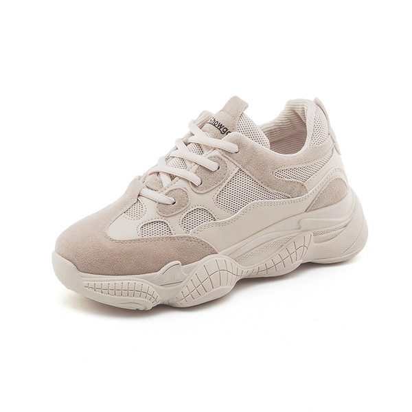 Stílusos női tornacipő két színben, magas talppal