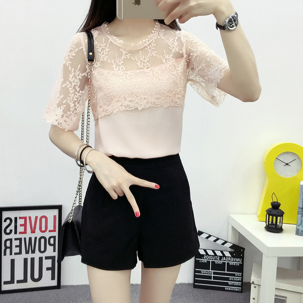 Stílusos női csipkeblúz négy színben