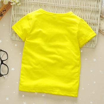 Μοντέρνα παιδική μπλούζα με επιγραφή σε τρία χρώματα