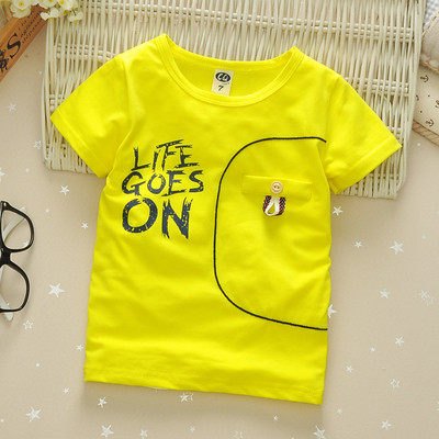 Modern gyerek blúz fiúknak három színben felirattal