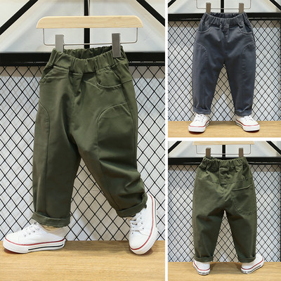 Ежедневен детски панталон за момчета с джобове в два цвята