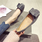 Modern női alkalmi cipő három színben, szalaggal