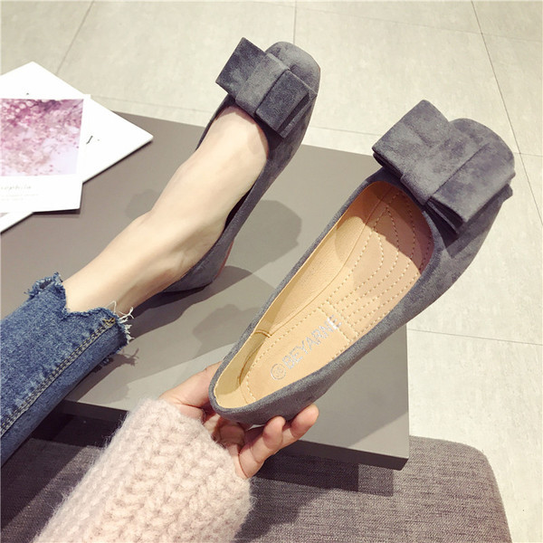 Modern női alkalmi cipő három színben, szalaggal