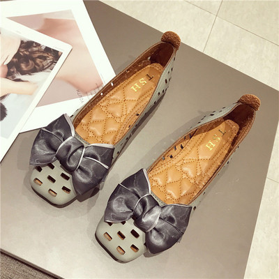 Női tavaszi cipő három színben, szalaggal