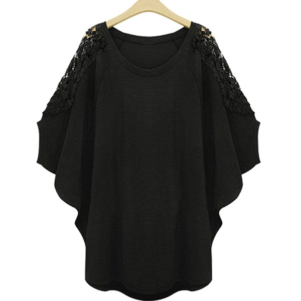 Alkalmi női blúz csipkével az ujjakon, két színben