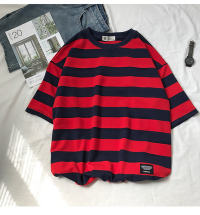 Μοντέρνο ανδρικό T-shirt με O-κολάρο σε τρία χρώματα