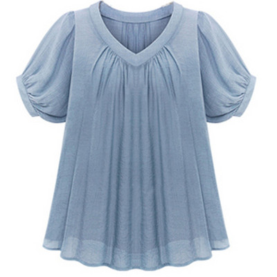 Modern női blúz három színben V-nyakkal