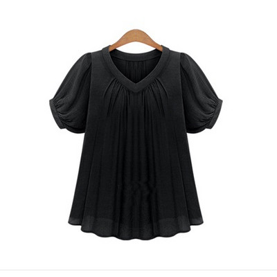 Modern női blúz három színben V-nyakkal