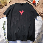 Férfi póló széles modell rátéttel fehér és fekete színben