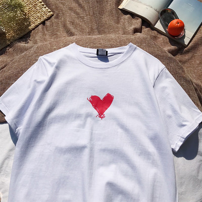 Férfi póló széles modell rátéttel fehér és fekete színben