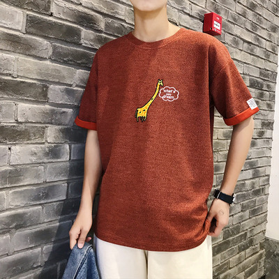 Μοντέρνο ανδρικό μπλουζάκι T-shirt και κέντημα σε τρία χρώματα