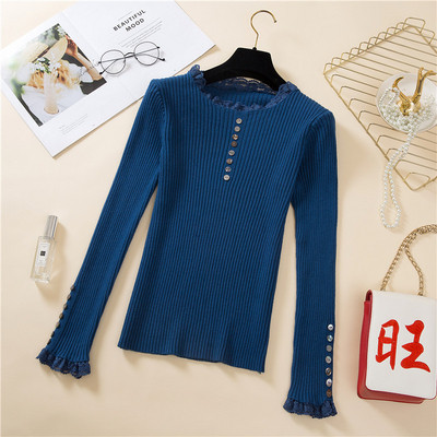 Csipkés női pulóver több színben