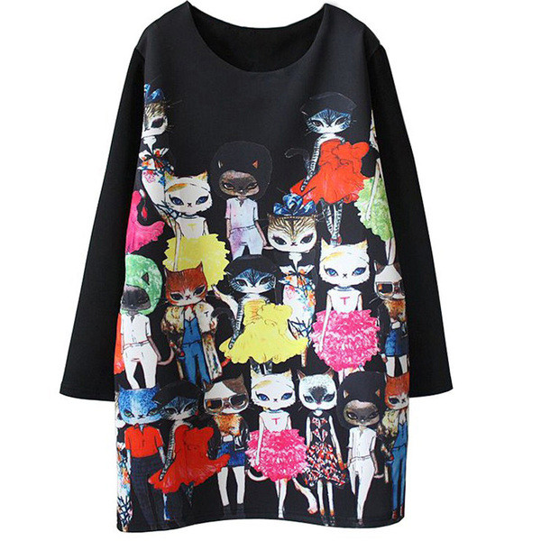 Alkalmi női tunika fekete színben, rátéttel