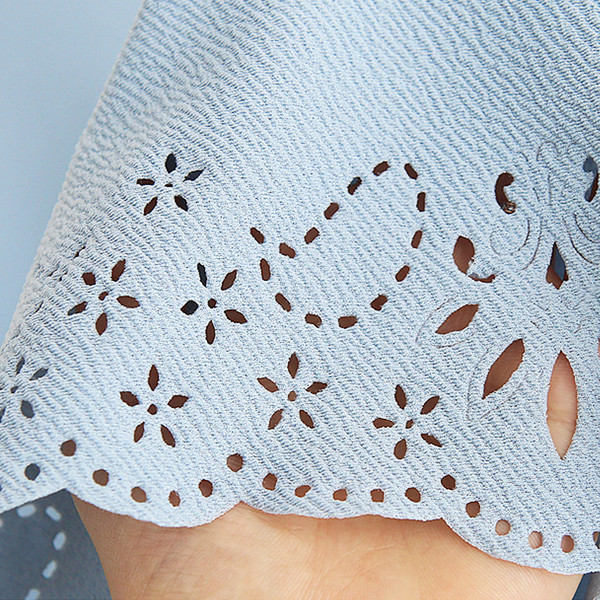 Stílusos női ruha három színben, csipkével