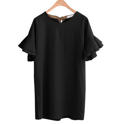 Alkalmi női ruha rövid ujjú, hátul szalaggal