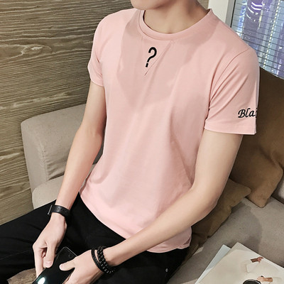 Alkalmi férfi póló rövid ujjal, felirattal három színben