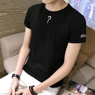 Alkalmi férfi póló rövid ujjal, felirattal három színben