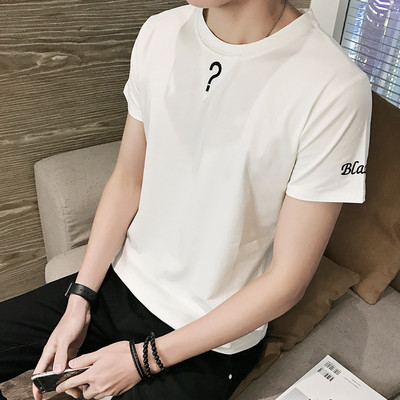 Alkalmi férfi póló rövid ujjal, felirattal három színben