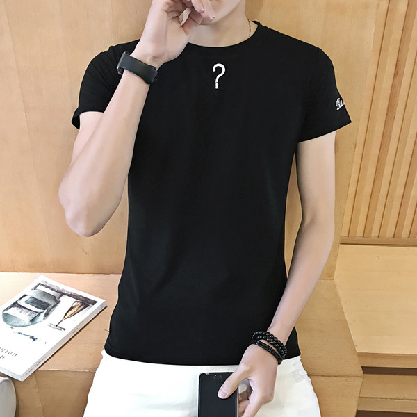 Alkalmi férfi póló rövid ujjal, felirattal három színben