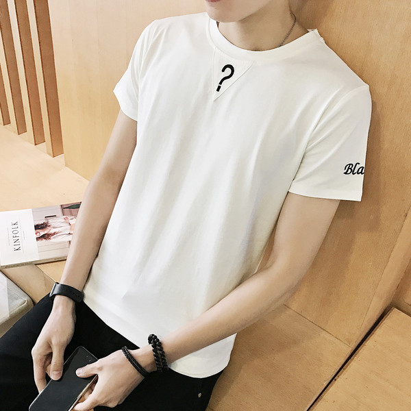 Alkalmi férfi póló rövid ujjal, felirattal három színben