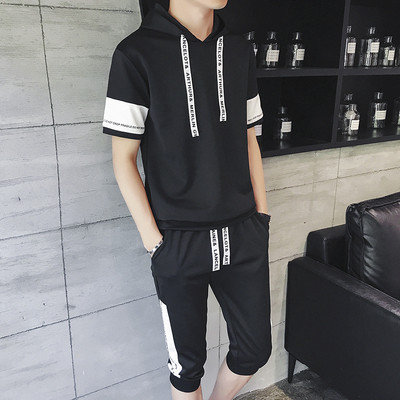 Sport-alkalmi férfi szett nyakkendővel, két színben