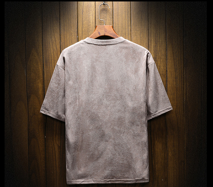 Hímzéses, rövid ujjú férfi hétköznapi póló, három színben