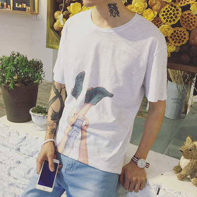 T-Shirt για άνδρες με εφαρμογή σε δύο χρώματα