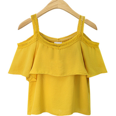 Alkalmi női blúz rövid ujjú, nyitott vállú, két színben