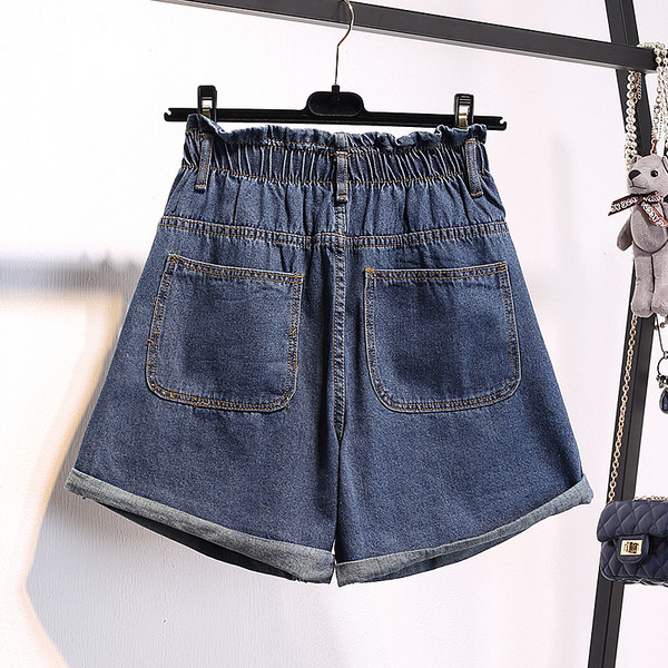 Alkalmi női rövidnadrág magas derékkal, két színben