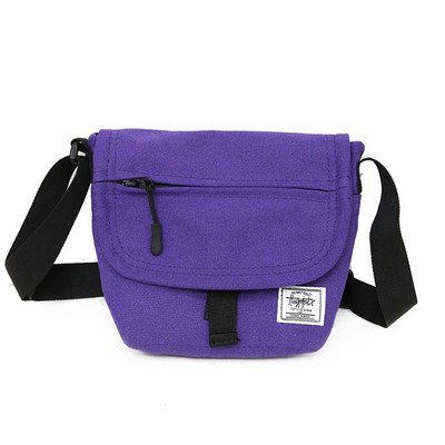 Mindennapi férfi kis táska emblémával és több zsebbel