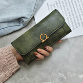 Fém rögzítésű női pénztárca több színben