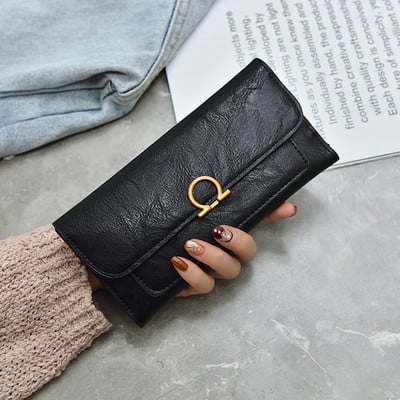 Fém rögzítésű női pénztárca több színben